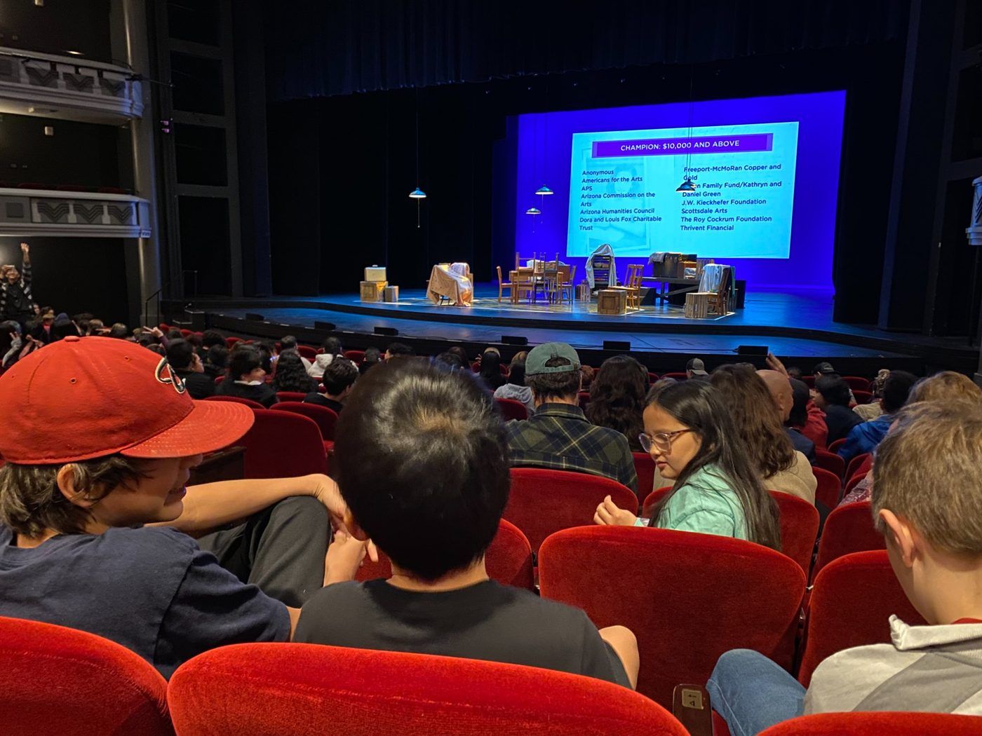 The Diary of Anne Frank — PATH students in the Herberger Theater before the show