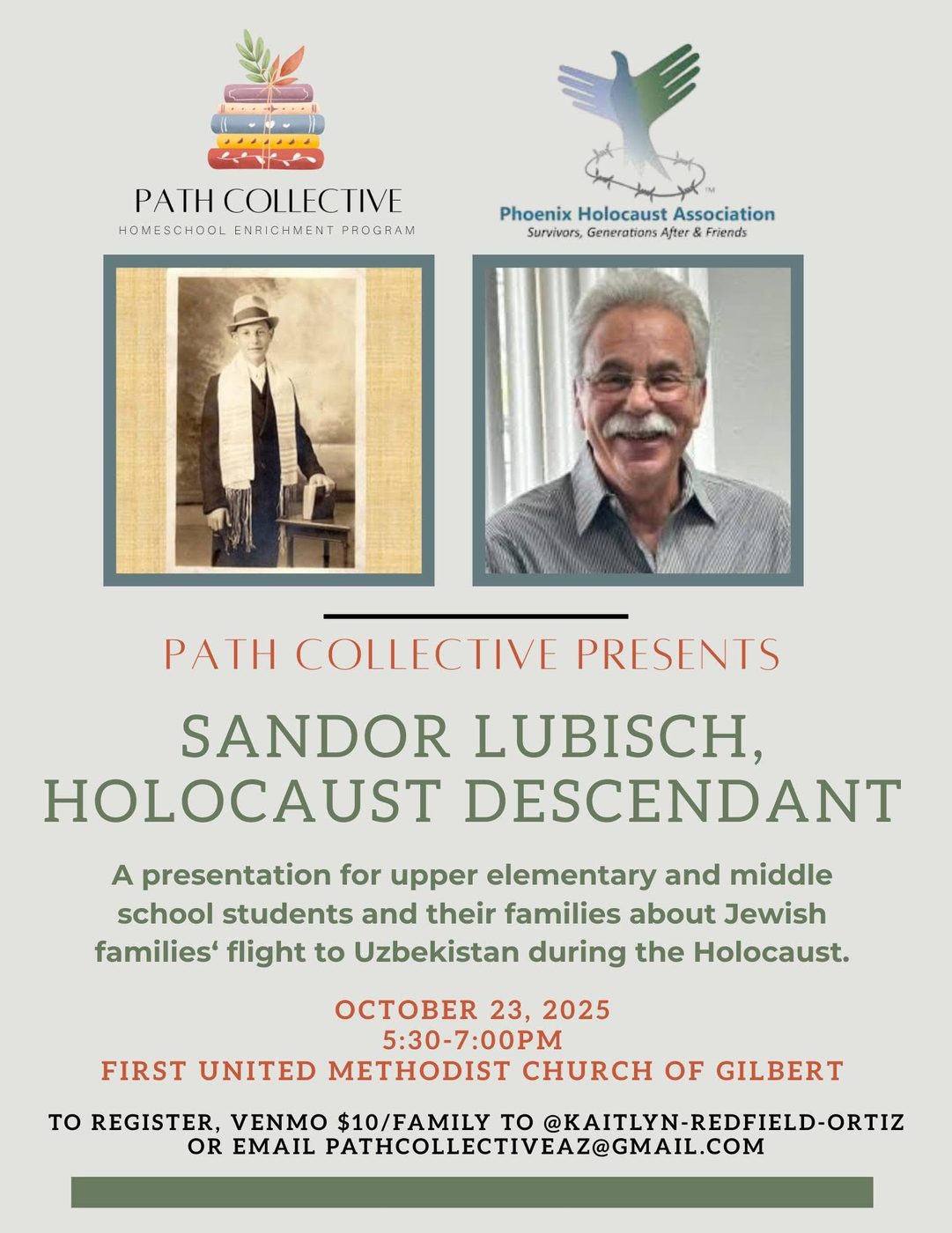 Sandor Lubisch event flyer