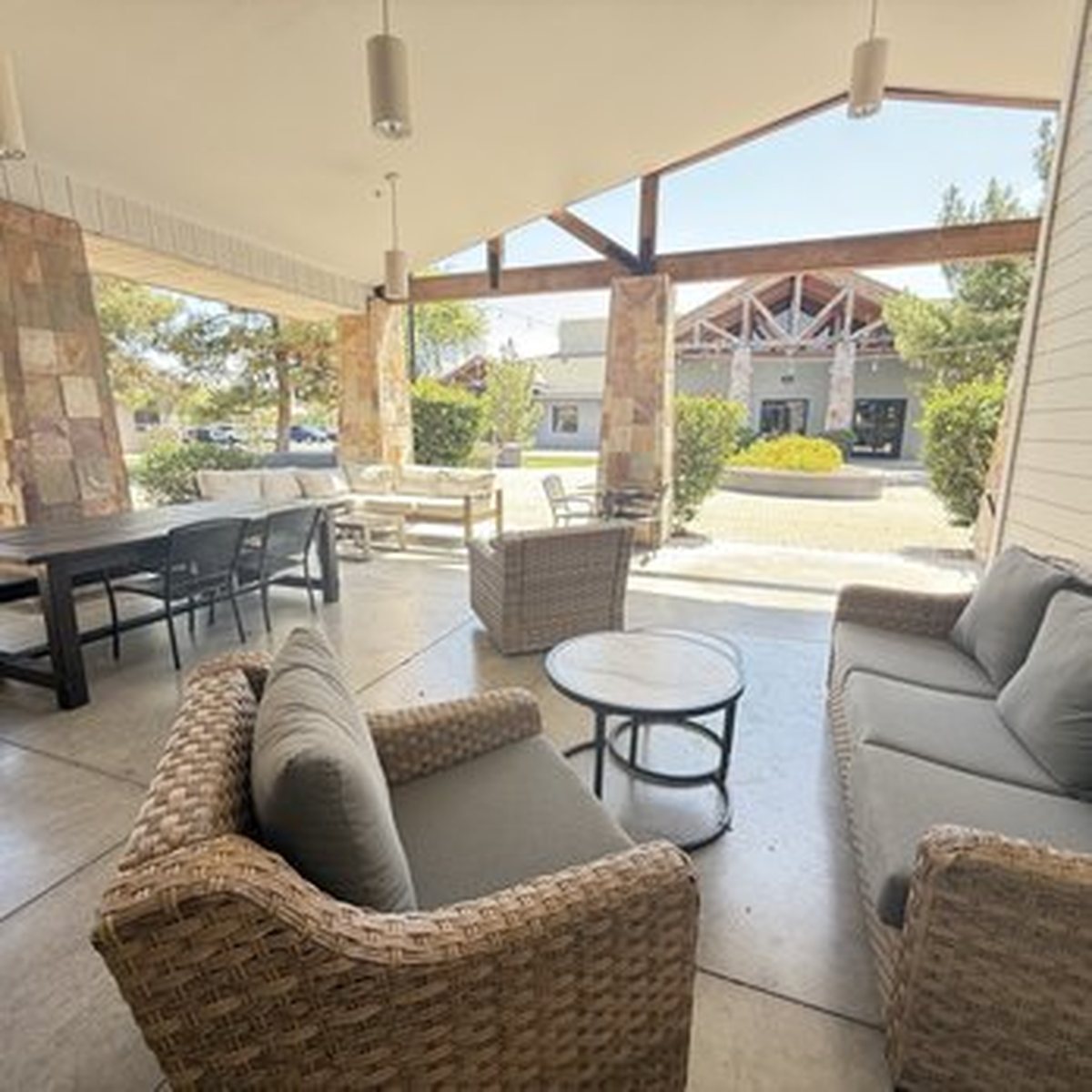 Grove Coffee outdoor patio